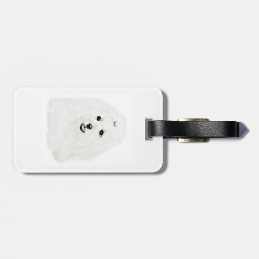 Coton de Tulear ラゲッジタグ (裏面横)