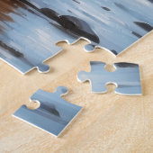 Coton De Tulear Dog Christmas Snow Holiday ジグソーパズル (側面)