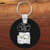 Coton De Tulear Dog Nightgown Pajama  キーホルダー (正面)