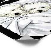 Coton De Tulear Dog Nightgown Pajama  ポスター (角)