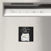 Coton De Tulear Dog Nightgown Pajama  マグネット (インサイチュ (食洗機))