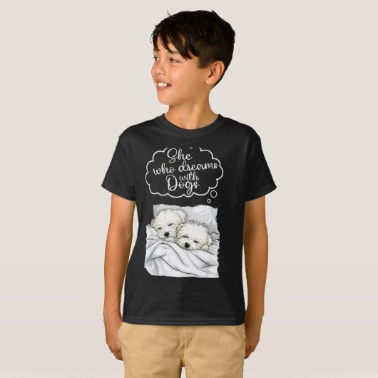 Coton De Tulear Dog Nightgown Pajama  Tシャツ (正面フル)