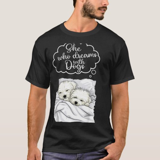 Coton De Tulear Dog Nightgown Pajama  Tシャツ (正面)