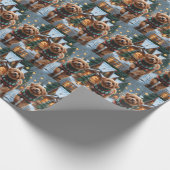 Coton De Tulear Dogs Christmas Snow Holiday ラッピングペーパー (角)