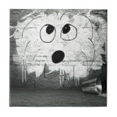 Coton de Tulear Graffitiの芸術 タイル (正面)