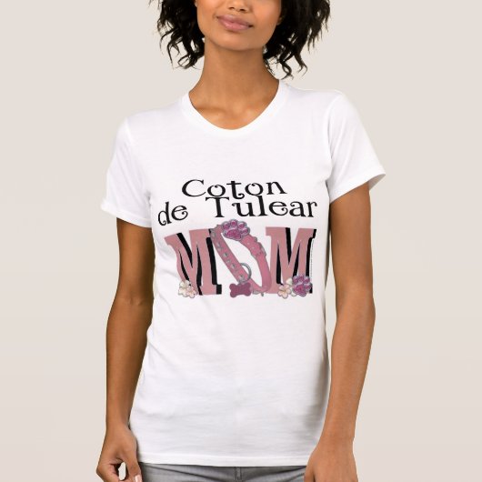 Coton de Tulear MOM Tシャツ (正面)