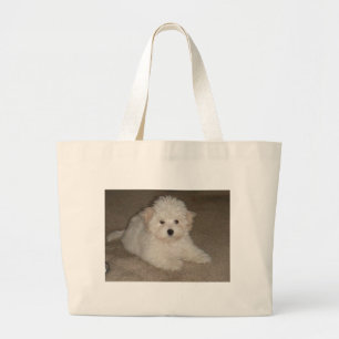 Coton_de_Tulear_puppy.png ラージトートバッグ