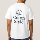 Coton Stylé – French Minimalist Fashion T-Shirt  Tシャツ (裏面)