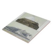 Cotopaxi (上)の頂上、およびCotoの噴火 タイル (側面)