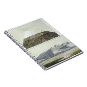 Cotopaxi (上)の頂上、およびCotoの噴火 ノートブック (右側)