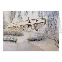 COTSWOLDSのオリジナルの水彩画のクリスマス