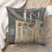 Cotswoldsの村のパブ クッション (ブランケット)