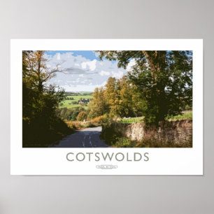 Cotswoldsの鉄道ポスター ポスター