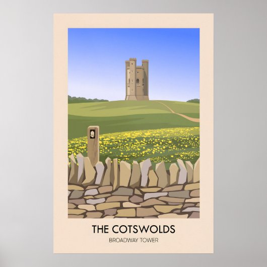 Cotswolds Broadway Tower Travel Poster ポスター (正面)