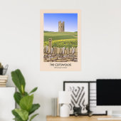 Cotswolds Broadway Tower Travel Poster ポスター (ホームオフィス)