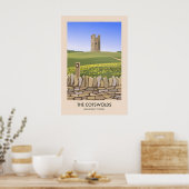 Cotswolds Broadway Tower Travel Poster ポスター (キッチン)