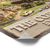 Cotswolds Steam Train Castle Countryside England ポスター (角)