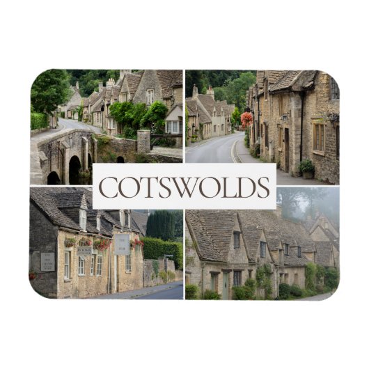 Cotswolesランドスケープ旅行写真 マグネット (横)
