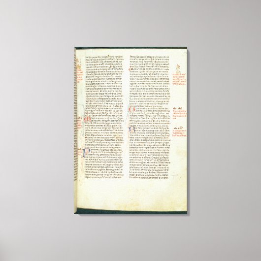 Cott Nero D II f.114 Adrian IV キャンバスプリント (正面)