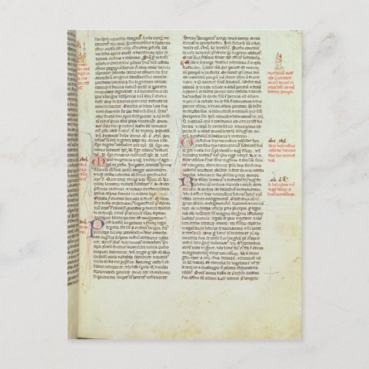 Cott Nero D II f.114 Adrian IV ポストカード (正面)