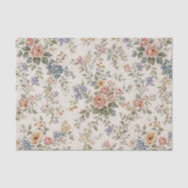 Cottage Blush Blue Floral Pattern 薄葉紙