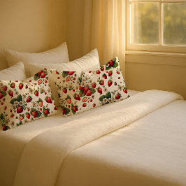 Cottage Core Strawberry Floral Pillowcase 枕カバー