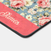 Cottage Florals Personalized School & Office デスクマット (コーナー)