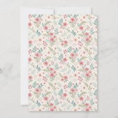 Cottage Garden Antique Baby Shower 招待状 (裏面)