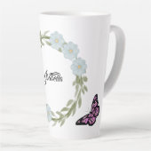 Cottage Garden bouquet Flowers カフェラテマグ (右アングル)