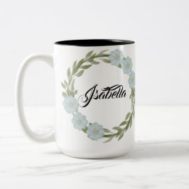 Cottage Garden bouquet Flowers ツートーンマグカップ