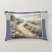Cottage Garden Path to the Sea アクセントクッション (正面)