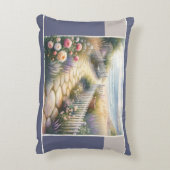 Cottage Garden Path to the Sea アクセントクッション (裏面(縦))