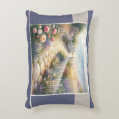 Cottage Garden Path to the Sea アクセントクッション (正面(垂直))