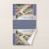 Cottage Garden Path to the Sea バスタオルセット (ハンドタオル)