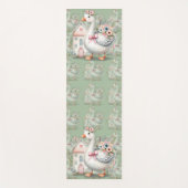 Cottage Goose Floral House Scene ヨガマット (正面)