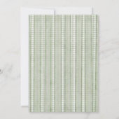 Cottage Green Bow Frame Baby Shower 招待状 (裏面)