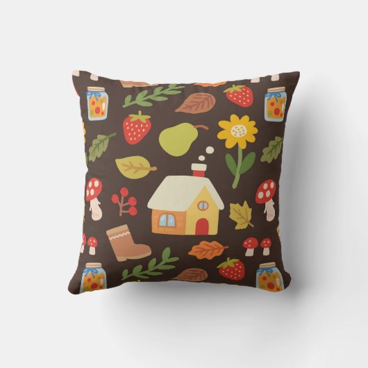 Cottage In Fall クッション (裏面)