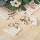 Cottage Leprechaun Patchwork Quilt Scene ジグソーパズル (側面)