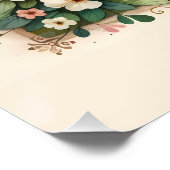 Cottage Leprechaun Patchwork Quilt Scene ポスター (コーナー)