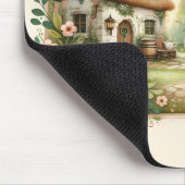 Cottage Leprechaun Patchwork Quilt Scene マウスパッド (コーナー)