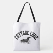 cottage loon heated rivalry tote bag トートバッグ (裏面)