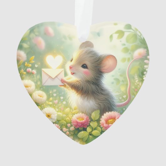 Cottage Mouse Love Letter Meadow オーナメント (裏面)