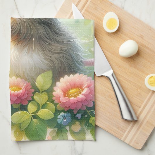 Cottage Mouse Love Letter Meadow キッチンタオル (四つ折り)