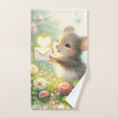Cottage Mouse Love Letter Meadow バスタオルセット (ハンドタオル)
