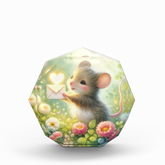 Cottage Mouse Love Letter Meadow フォトブロック (正面)