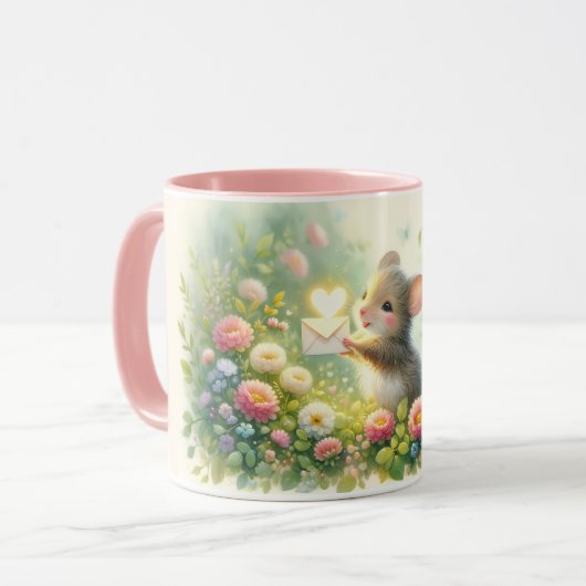Cottage Mouse Love Letter Meadow マグカップ (正面左)