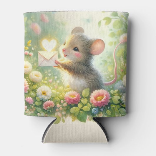 Cottage Mouse Love Letter Meadow 缶クーラー (正面)