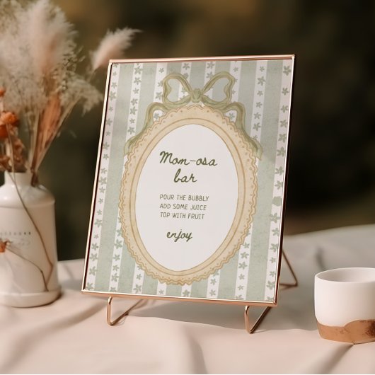 Cottage Pear Baby Shower Mom-osa Bar   ポスター