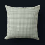 Cottage Style Sage Green Gingham Classic クッション<br><div class="desc">Cottage Style Sage Green Gingham Classic</div>