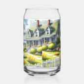 Cottage With View Of The Lighthouse ガラス缶 (左)